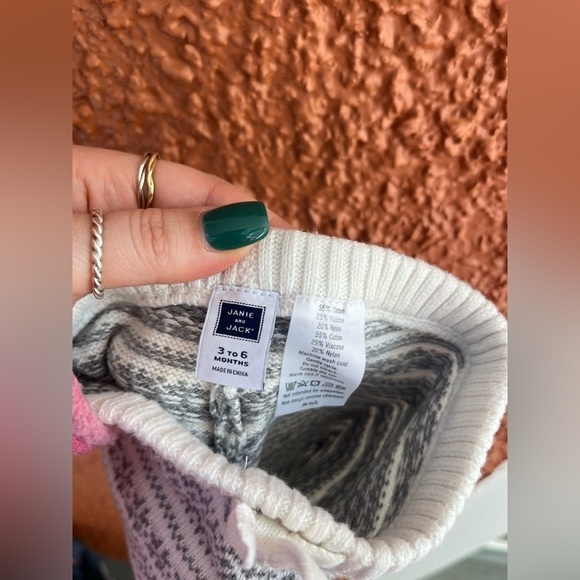 Janie and Jack Sweater Pants Size 3-6 months - Picture 3 of 5